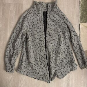 Habitat Black and Gray Patterned Cardigan